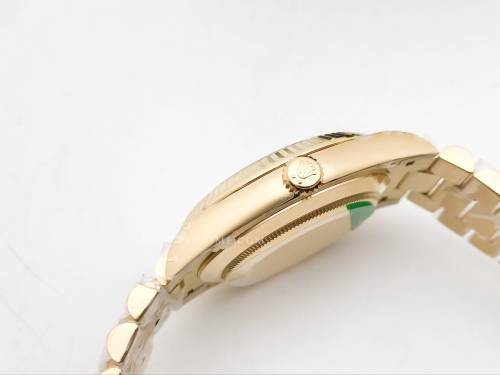 DayDate 40mm 904L Flt Wt YG/YG Wht/Rm/Stk TMF SH3255