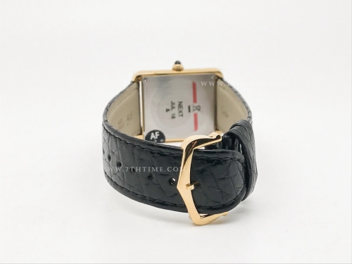 Cartier Tank Solo Large Dia YG/LE Wht AF Swiss Qtz