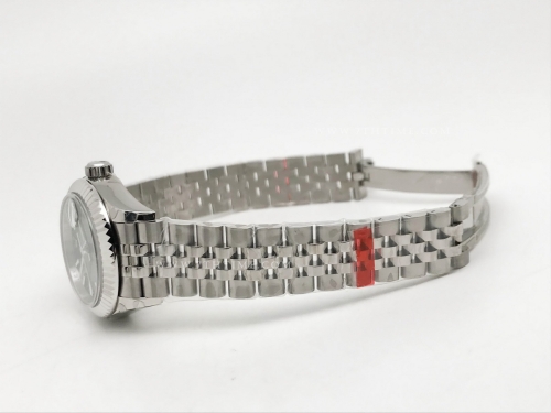 DateJust Ladies 28mm Jub Flt 904L SS/SS Green/Stk GMF A2671