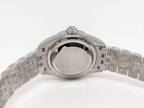 DateJust Ladies 28mm Jub Flt 904L SS/SS Green/Stk GMF A2671