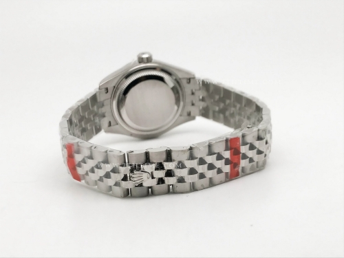 DateJust Ladies 28mm Jub Flt 904L SS/SS Green/Stk GMF A2671