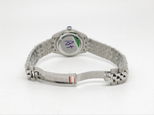 DateJust Ladies 28mm Jub Flt 904L SS/SS Grey/Stk GMF A2671