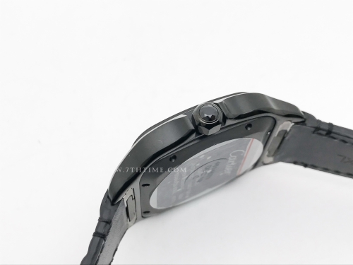 Santos De Cartier 2018 Mens XL DLC/LE Blk BVF MY9019