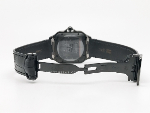 Santos De Cartier 2018 Mens XL DLC/LE Blk BVF MY9019