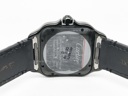 Santos De Cartier 2018 Mens XL DLC/LE Blk BVF MY9019