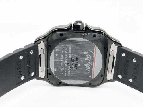 Santos De Cartier 2018 Mens XL DLC/RU Blk BVF MY9019