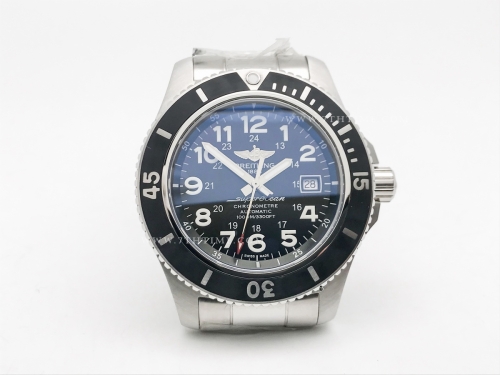 Superocean 44mm V2 SS/SS Black/Stk TF Asia 2824