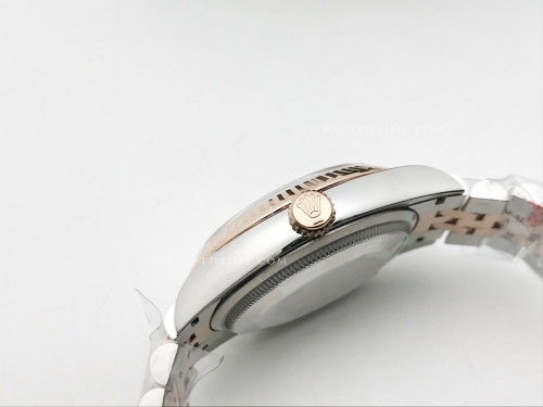 DJ 36mm Jub Flt 904L RG/SS Blk/Dia APF VR3235