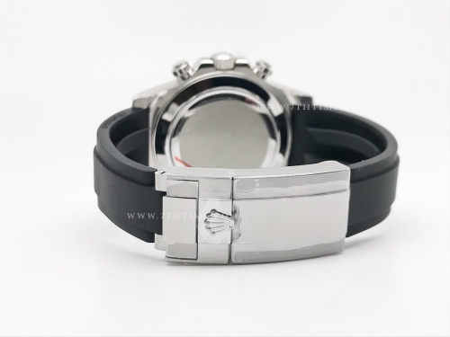 Daytona 116519 904L Wt SS/RU Grey/Stk ZF SH4130