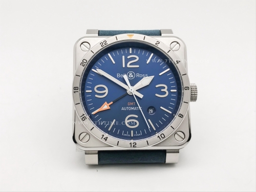 Bell Ross BR03-93 GMT 42mm SS/LE Blue WMF A2836
