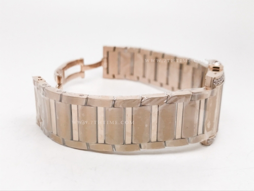 Ladies Tank Francaise Med Dia RG/RG Sil 8848F Sw Qtz