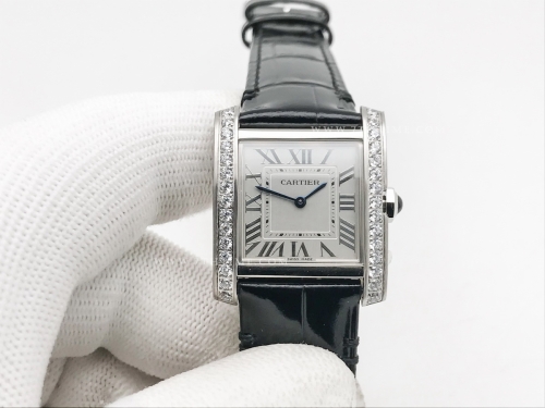 Ladies Tank Francaise Med Dia SS/LE Sil 8848F Sw Qtz