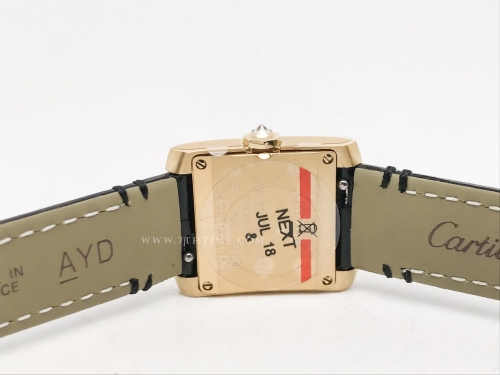 Ladies Tank Francaise Sml Dia YG/LE Sil 8848F Sw Qtz