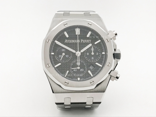 Royal Oak Chrono 26240ST SS/SS Blk/Stk BF A7750 Mod