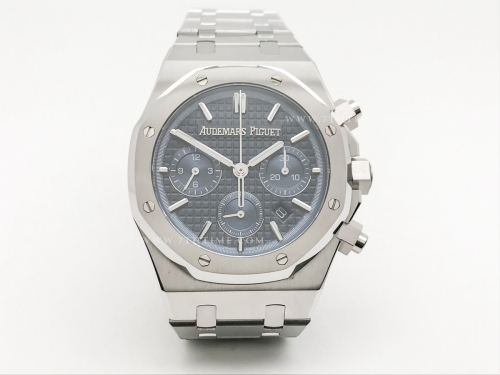 Royal Oak Chrono 26240ST SS/SS Blue/Stk BF A7750 Mod