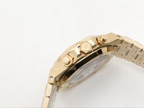 Royal Oak Chrono 26240BA YG/YG Blk/Stk BF A7750 Mod