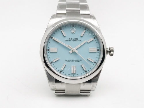 Oyster Pert 41mm 124300 Oys SS/SS T-Blue VSF V2 VS3230