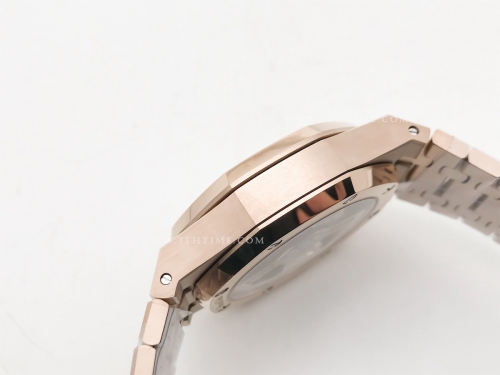 Royal Oak Chrono 26240OR RG/RG Wht/Stk BF A7750 Mod