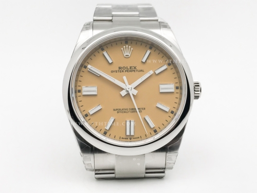 Oyster Pert 41mm 124300 Oys SS/SS Yelw VSF V2 VS3230