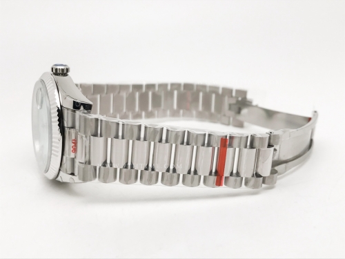 DayDate 36mm Wt 904L Flt SS/SS I-Blue/Rm/St QF VR3255