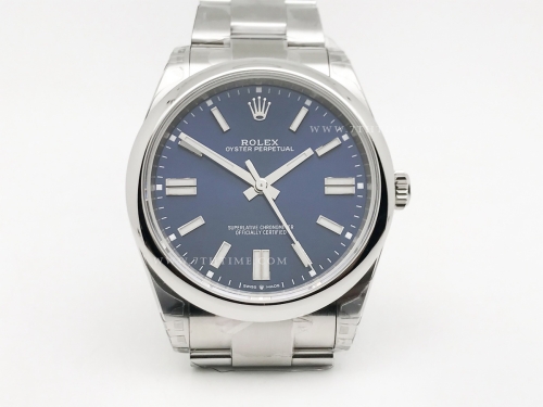 Oyster Pert 41mm 124300 Oys SS/SS Blue VSF V2 VS3230