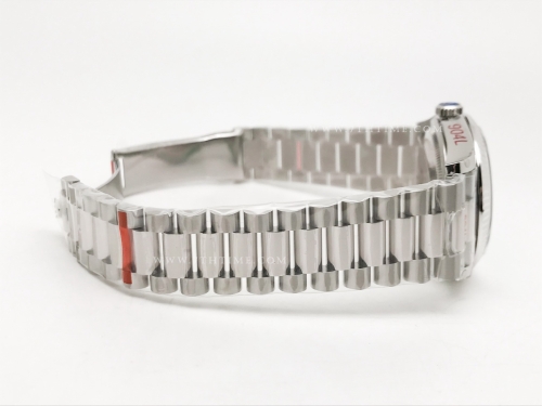 DayDate 36mm Wt 904L Flt SS/SS I-Blue/Rm/St QF VR3255