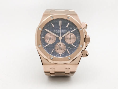 Royal Oak Chrono 26240OR RG/RG Blue/Gold BF A7750 Mod