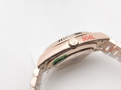 DayDate 40mm 904L Flt RG/RG Gold/Stk GMF VR3255