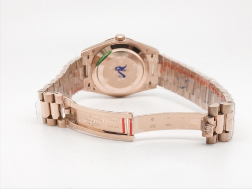 DayDate 40mm 904L Flt RG/RG Gold/Stk GMF VR3255