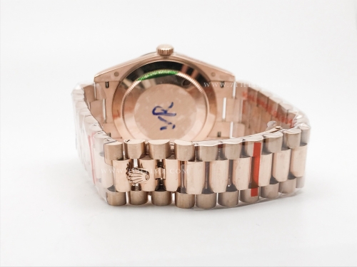 DayDate 40mm 904L Flt RG/RG Brn/Stk GMF VR3255