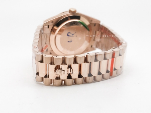 DayDate 40mm 904L Flt RG/RG Brn/Rm/Stk GMF VR3255