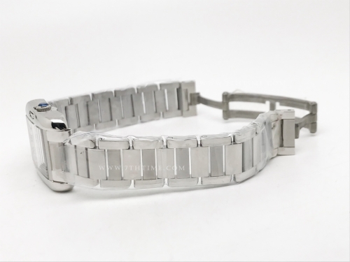 Ladies Cartier Tank Francaise SS/SS Wht/Rm K11 Sw Qt