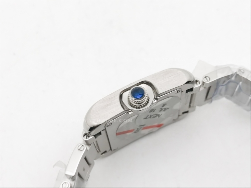 Ladies Cartier Tank Francaise SS/SS Wht/Dia K11 Sw Qt