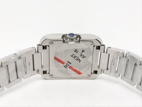 Ladies Cartier Tank Francaise SS/SS Wht/Dia K11 Sw Qt