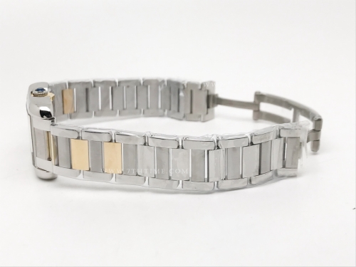 Ladies Cartier Tank Francaise YG/SS Wht/Rm K11 Sw Qt