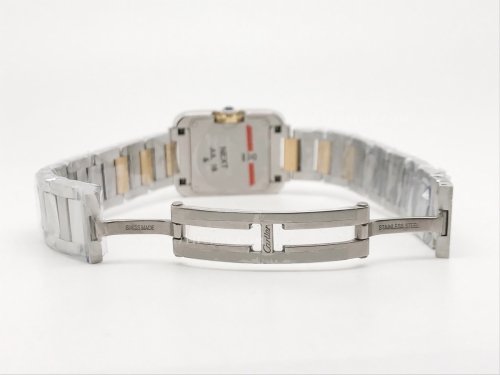 Ladies Cartier Tank Francaise YG/SS Wht/Rm K11 Sw Qt