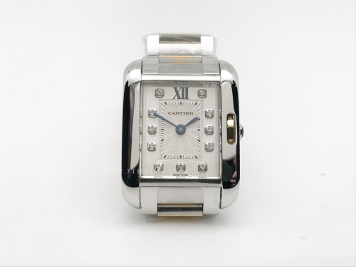 Ladies Cartier Tank Francaise YG/SS Wht/Dia K11 Sw Qt