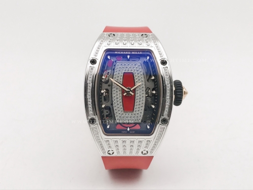 RM07-01 Ladies Diam SS/RU Red/Red Skele ZF CRMA2 Clone