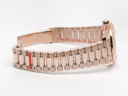 DayDate 40mm 904L Flt RG/RG Brn/Dia GMF VR3255