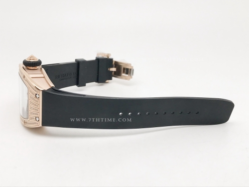 RM07-01 Ladies Diam RG/RU Blk/Blk Skele ZF CRMA2 Clone