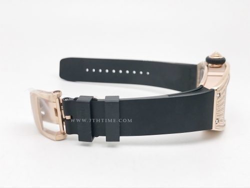 RM07-01 Ladies Diam RG/RU Blk/Blk Skele ZF CRMA2 Clone