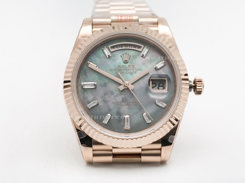 DayDate 40mm 904L Flt RG/RG M-Blk/Dia GMF VR3255