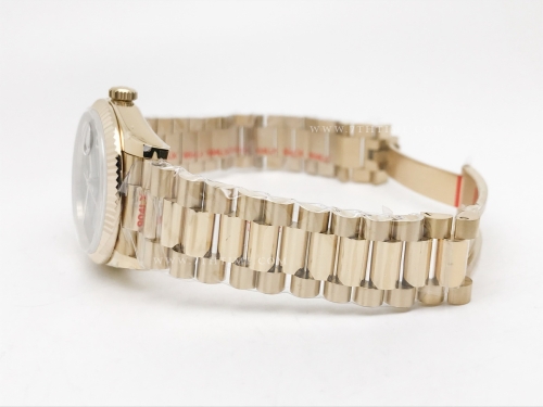 DayDate 36mm Wt 904L Flt YG/YG Blk/Onyx QF A2836