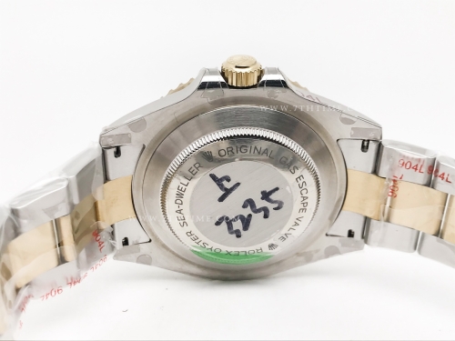 Seadweller 126603 43mm 904L YG/SS Blk GMF VR3235