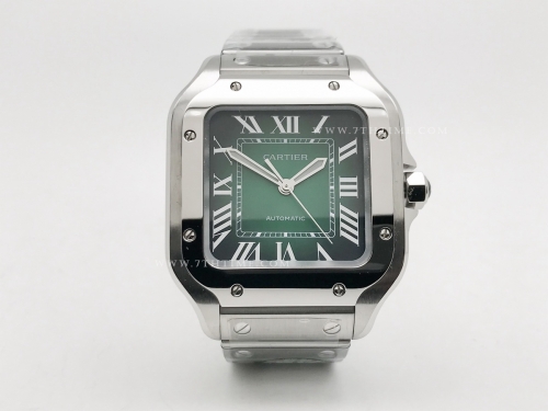 Santos De Cartier Mens Mid SS/SS G-Green BVF MY9039