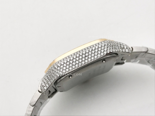 Santos 40mm Dia Dia/Dia/YG Silv/Dia-Rm TWF MY8215