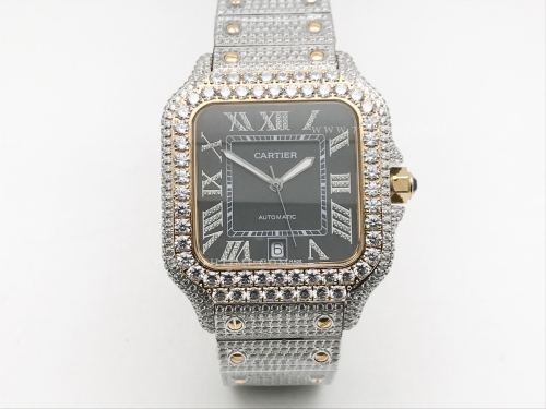 Santos 40mm Dia Dia/Dia/YG Blk/Dia-Rm TWF MY8215