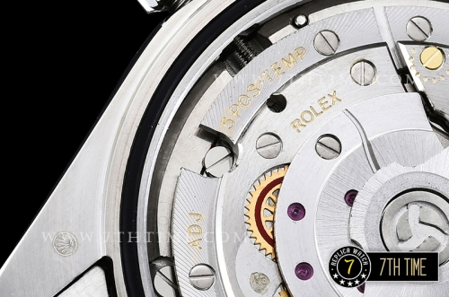 DayDate 228206 Fluted Bezel SS/SS White Dial Baugette Diamond Markers A3255 Mod
