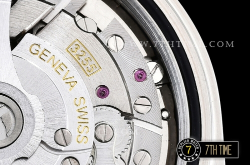 DayDate 228206 Diamonds Bezel SS/SS Black Dial Baugette Diamond Markers A3255 Mod
