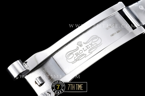 DayDate 228206 Diamonds Bezel SS/SS Silver White Dial Baugette Diamond Markers A3255 Mod